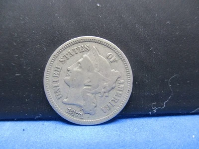 1871 Nickel Three-Cent Piece VERY FINE - Image 1 of 2