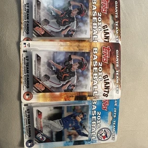 2016 TOPPS BASEBALL SAN FRANCISCO GIANTS & BLU JAYS Card Team - 3 sets - Picture 1 of 4