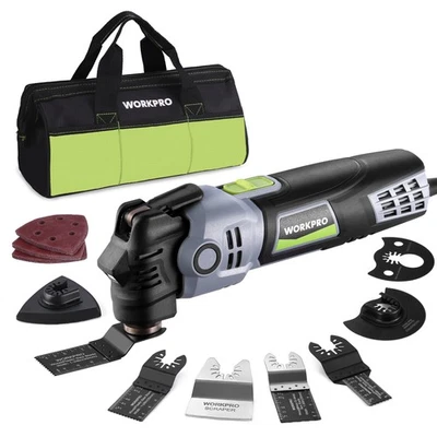 WORKPRO 400W Oscillating Multi-Tool Power Saw Adjustable 6-Speed Control - Image 1 of 4