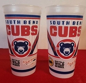 Pair Of SOUTH BEND CUBS Minor League Baseball Four Winds Field Collectible Cups - Picture 1 of 5