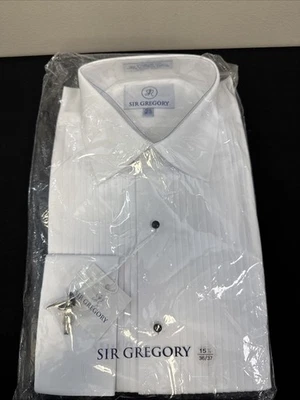 Camisa Sir Gregory Blanca Estilo # 951G-070. 15 1/2. 36/37 Foto 1 de 4