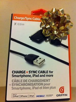 New Griffin Charge+Sync Cable for Smartphones or Apple Modern GC17117  - Image 1 of 2