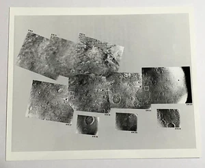 Rare Blue Ink Stamped Mariner 6 NASA JPL Mars Program Photograph Captioned 1960s - Picture 1 of 9