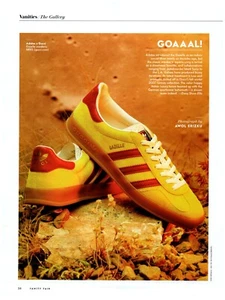 Adidas x Gucci Gazelle Sneakers Goal! Three Stripe Shoes magazine CLIPPING photo - Picture 1 of 1