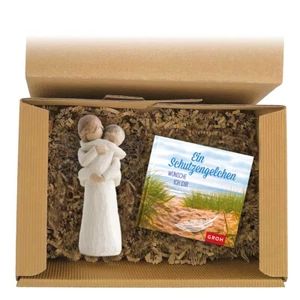 Geschenkset 2-teilig "Schutzengel" / Willow Tree Figur / Windlicht / Geburtstag - Bild 1 von 1
