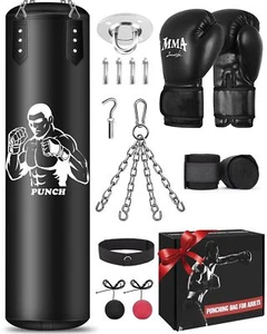Ungefüllt Boxsack Hängend Set Boxsack Erwachsene mit Einer vollständigen Pale... - Bild 1 von 7