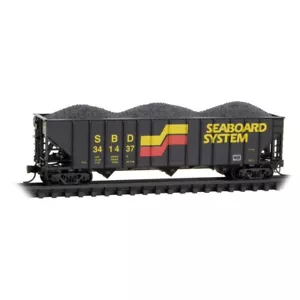 Micro Trains N Scale 100-Ton 3-Bay Open Hopper Seaboard System #341437~ 10800053 - Picture 1 of 1