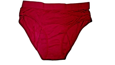 Ropa interior bragas de período orgánico Yonitox - cintura de bikini - borgoña - talla grande Foto 1 de 4