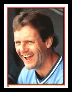1983 Topps Stickers George Brett HOF Kansas City Royals #76 Centered Mint
