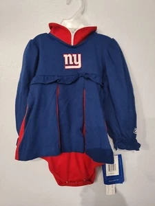 NEW YORK GIANTS GIRLS REEBOK CHEERLEADER OUTFIT 24M BRAND NEW NWT - Picture 1 of 2