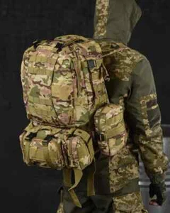Mochila táctica para actividades militares y al aire libre Multicam ejército 65 litros💙💛 - Imagen 1 de 9