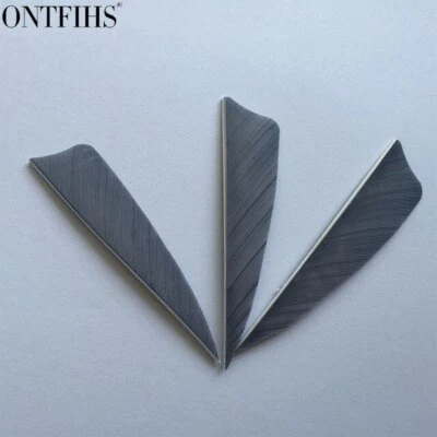 50pcs 3 inch Multicolor Shield Vanes Fletches Feathers Fletching Right Wing - Image 1 of 4