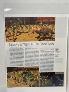 Lego Star Wars 3: The Clone Wars Video Game Preview Magazine Article Ephemera - Picture 1 of 8
