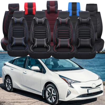 Breathable Leather Car Seat Cover Front/ Rear Cushion For Toyota Prius Hatchback - image 1 of 4