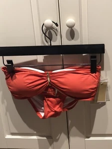 NWT Michael Kors 2019 Cruise Collection 2 Piece Bathing Suit Sz S Papaya - Picture 1 of 1