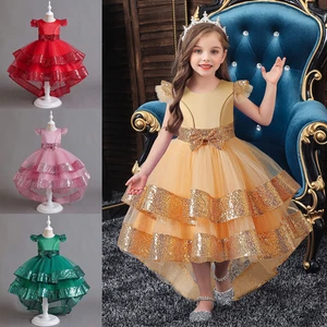 Niños Niñas Princesa Tutú Vestido Formal Boda Fiesta Vestido Cumpleaños Baile de graduación Concurso - Imagen 1 de 36