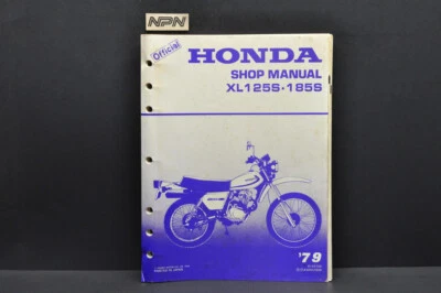 Honda XL125 S XL185 S 1979 de colección manual de reparación de taller de motocicletas Foto 1 de 4