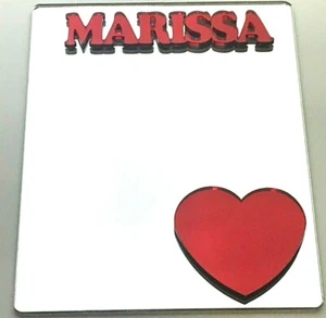 Espejo de armario de corazón personalizado regreso a la escuela dentro del armario accesorio de decoración - Imagen 1 de 12