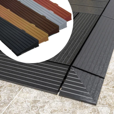 Umrandung Randabschluss Abschlussleiste Ecke für PP Terrassenfliesen Viele Farbe - Bild 1 von 4