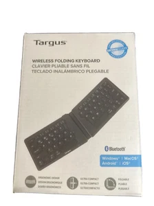 Targus Wireless Ergonomic Foldable Bluetooth Keyboard AKF003 - Picture 1 of 2
