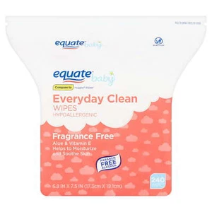 Equate Baby Everyday Clean Fragrance Free Wipes, 240 count - Picture 1 of 3