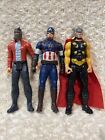 Avengers 12? Figure Toy 3 Lot Star Lord,  Captain America And Thor Action Figure