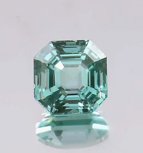 Piedra preciosa suelta de espinela verde ceilán impecable natural AAA 10x10 mm - Imagen 1 de 6