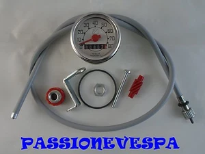 KIT CONTACHILOMETRI PER VESPA 50 L N R 80 KM/H LOGO QUADRATO - Foto 1 di 1
