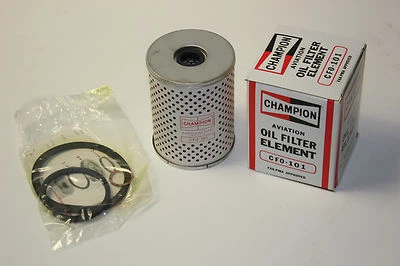 新的剩余,从未安装。 Champion 航空滤油器元件,P/N:CFO-101 — 第 1/4 张图片