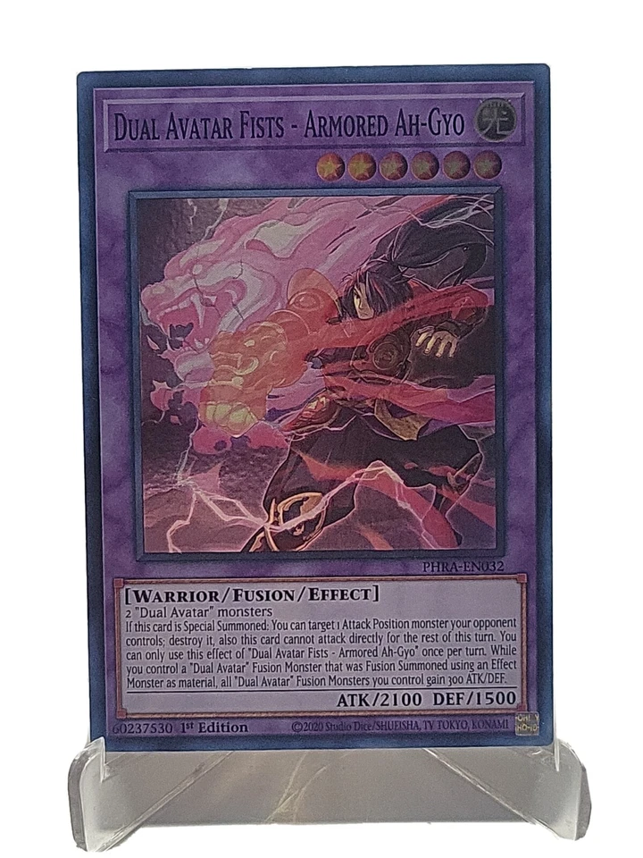 Dual Avatar Fists-Armored Ah-Gyo PHRA-EN032 Yugioh Phantom Rage 1st Edition New - Image 1 of 4