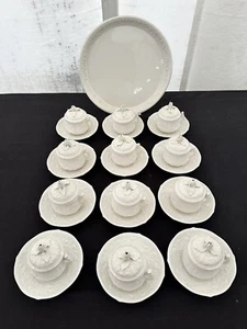Mottahedeh MUSEE DES ARTS 12 Ollas de Crema con Tapa Juego de Platillos y Bandeja para Servir - Imagen 1 de 9