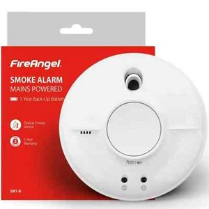 FireAngel SW1-R Mains Optical Smoke Detector Alarm with Backup Battery│InUK - Picture 1 of 1