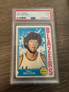 1974 Topps #39 Bill Walton Rookie Card PSA 3 VG - Bild 1 von 3