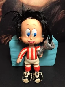 VINTAGE RUBER DOLL TOY MASCOT RED STAR YUGOSLAVIA JUGOPLASTIKA ‘80 - Picture 1 of 10