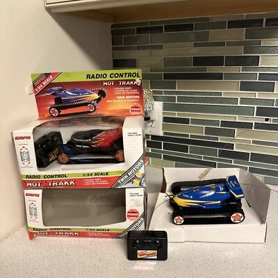 SET ECHO PRO TOYS VTG 1992 TRAKK FIGHTER 27 Mhz 1:24 7'' R/C UNUSED BOXED WORKS - Image 1 of 4