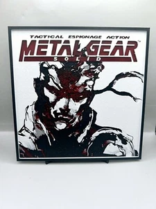 Metal Gear Solid 1998 Ps1 Poster - Homemade 3d Gaming Wall Art - Solid Snake - Picture 1 of 7