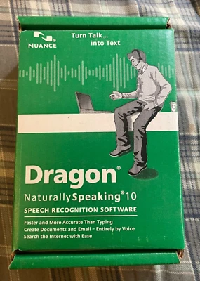 Dragon Naturally Speaking 10 Mic Headset Voice Recognition (New in Box) - Image 1 of 3