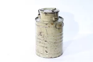 altes Fass mit Deckel Metallfass vintage Tankstelle Deko Werkstatt Blechdose - Bild 1 von 11