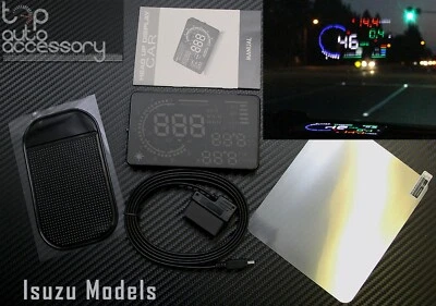 Sistema de advertencia HUD Head Up Display 5.5" OBD II 2 velocidades RPM para todos los modelos Isuzu Foto 1 de 4