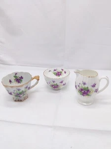 Set Vintage Radfords, Sahne und Zucker, Tasse Knochenchina, Made in England - Bild 1 von 15