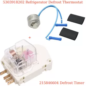215846602 Defrost Timer + 5303918202 Refrigerator Defrost Thermostat - Picture 1 of 5