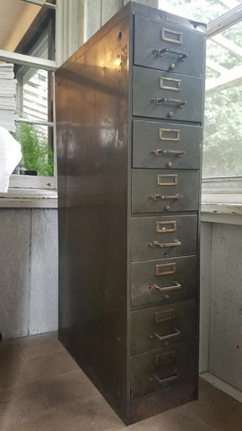 Vintage General Fireproofing Co,8 Drawers Tall Cabinet Cover