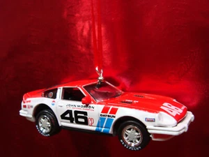 * NEW * 1981 81 DATSUN 280ZX BRE IMPORT RACE CAR RED CHRISTMAS TREE ORNAMENT - Picture 1 of 1
