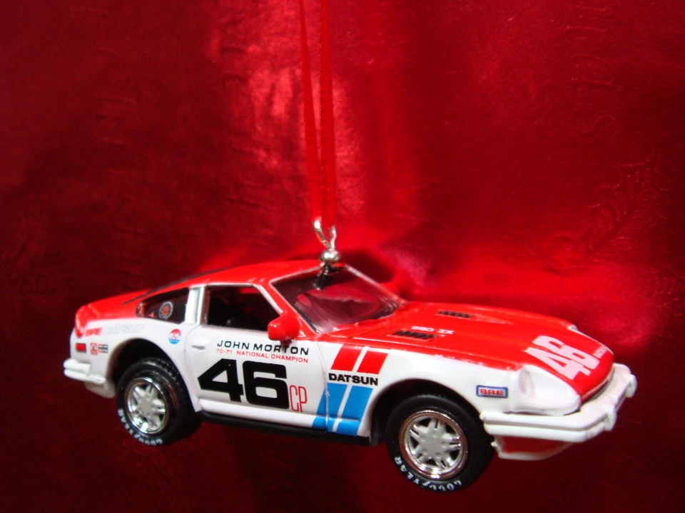 * NEW * 1981 81 DATSUN 280ZX BRE IMPORT RACE CAR RED CHRISTMAS TREE ORNAMENT - Image 1 of 1