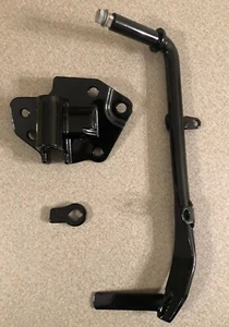 Conjunto de pata de cabra Harley OEM 09-16 Touring Street Glide Road Glide NEGRO BRILLANTE - Imagen 1 de 6