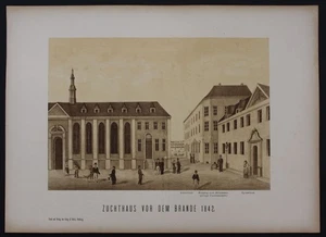 1870 - Litografía De La Prisión De Cría De Hamburgo - Imagen 1 de 1