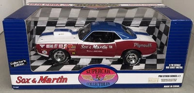 1970 Plymouth Barracuda, Cuda Ertl Supercar 1:18 Diecast Sox & Martin Pro  Stock - Image 1 of 4