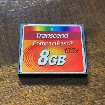 Transcend 8GB 133x - CompactFlash I Card - TS8GCF133 - Image 1 of 3