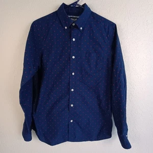 Old Navy The Classic Shirt Men's Regular Fit Long Sleeve Button Down Blue Size S - Picture 1 of 6