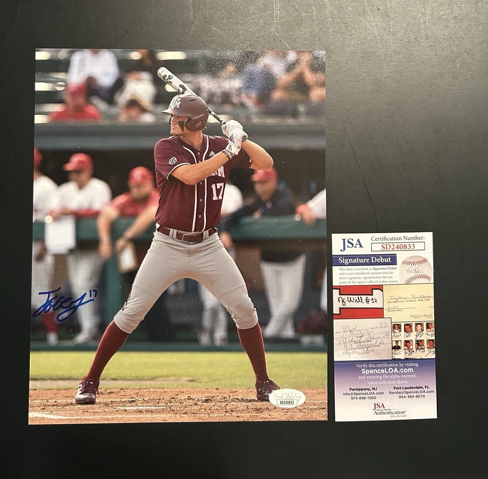 Jace Laviolette Autographed Signed Photo 8x10 JSA Cert Cleveland Guardians - Image 1 of 1